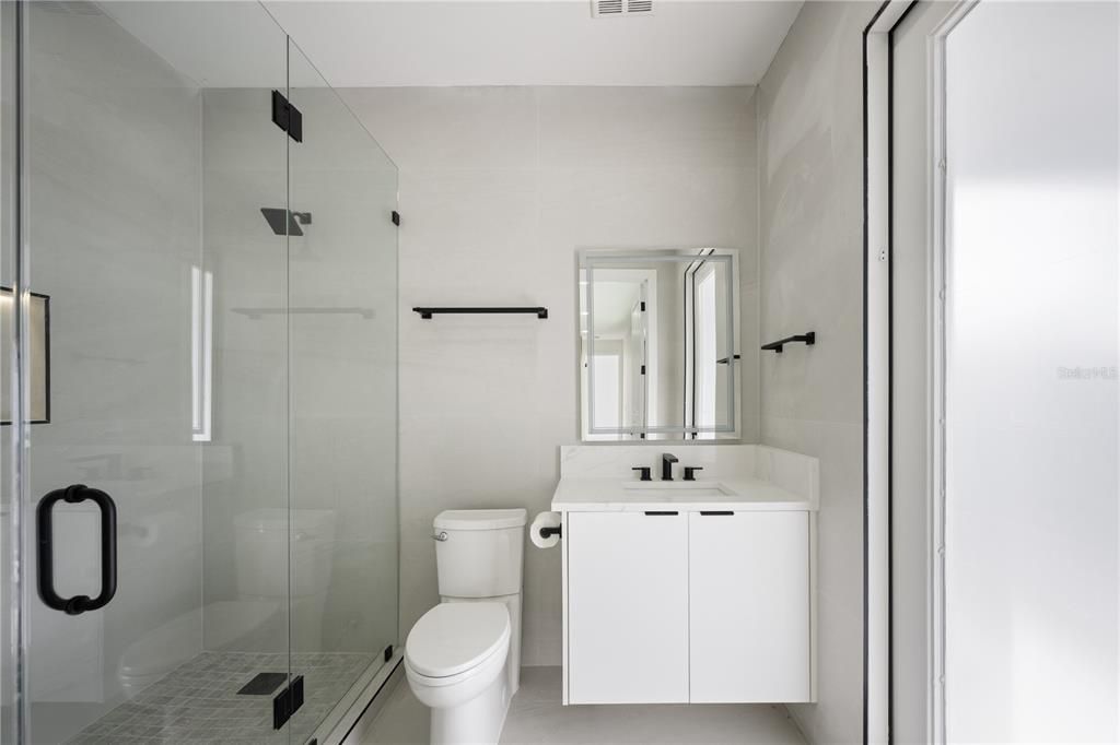 Bathroom, Glass Shower, Interior
