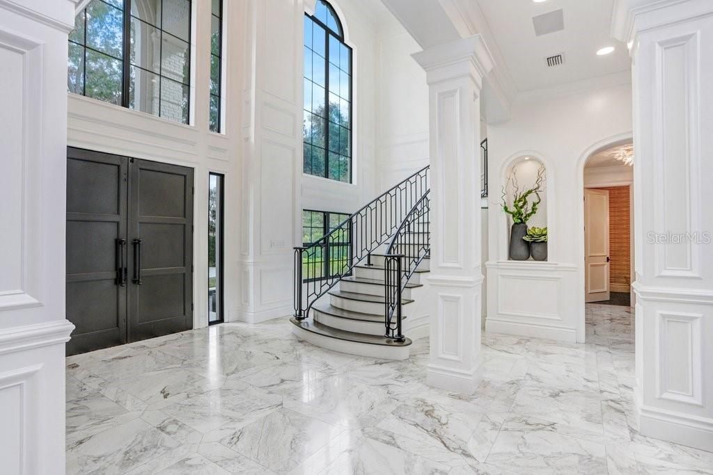 Interior, Marble, Recessed Lighting