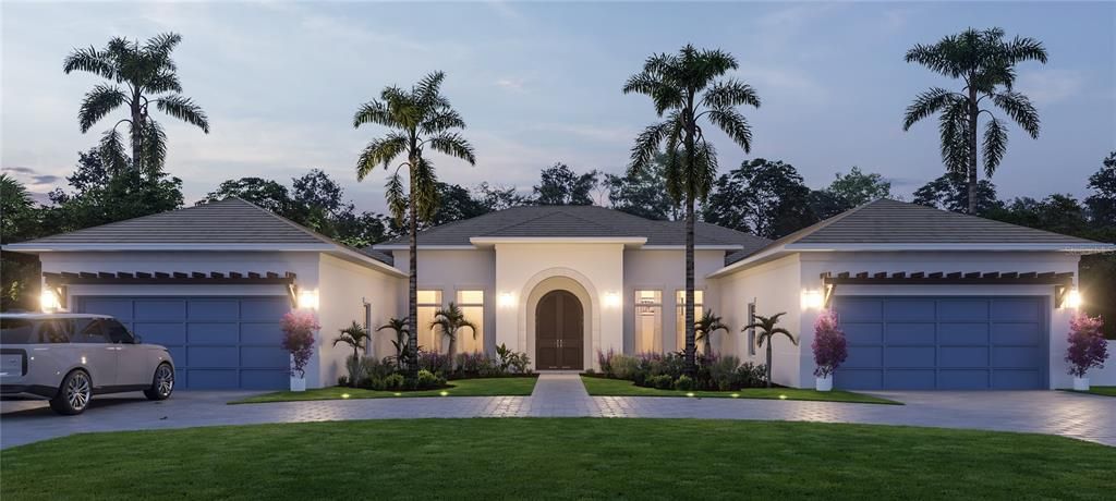 Attached, Exterior, Facade, Modern