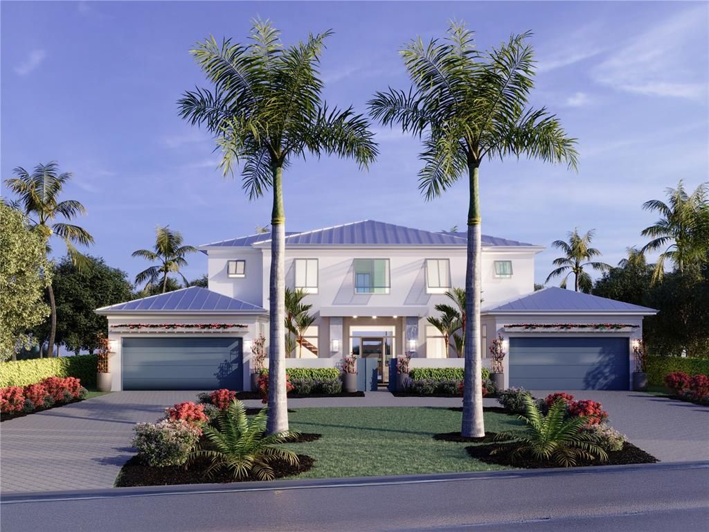 Attached, Exterior, Facade, Mediterranean