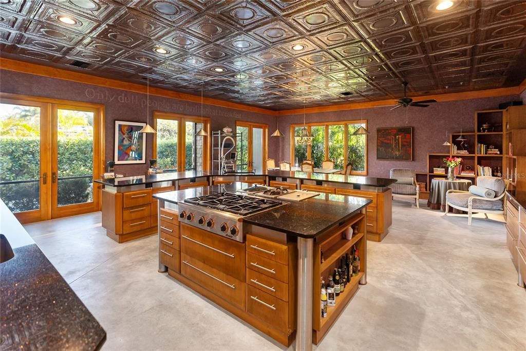 Dining room, Interior, Kitchen, Recessed Lighting