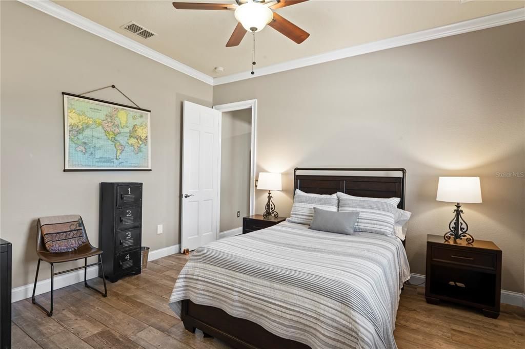 Bedroom, Interior, Wood Texture Flooring
