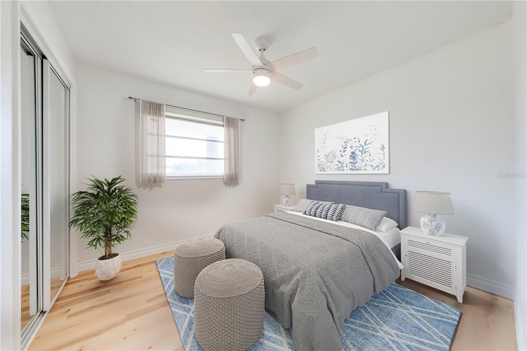 Bedroom, Interior, Wood Texture Flooring