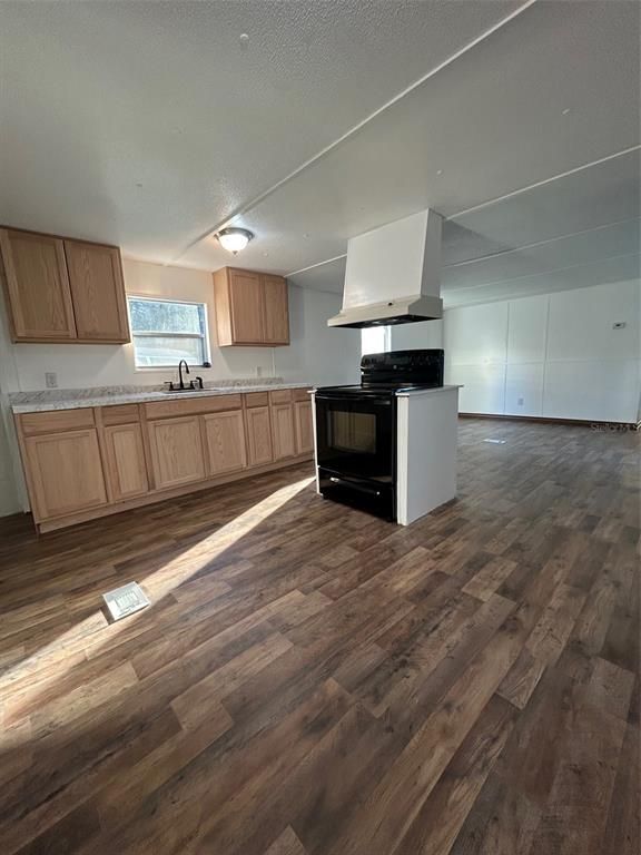 Interior, Kitchen, Wood Texture Flooring
