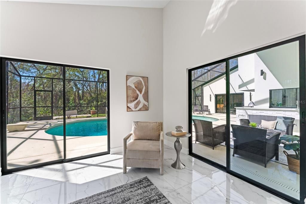 Interior, Marble, Pool, Sun Room