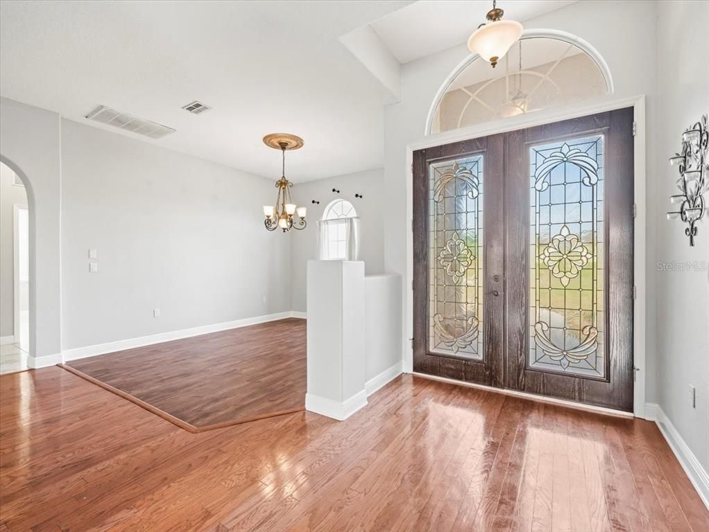 Chandelier, Interior, Pendant Lights, Wood Texture Flooring