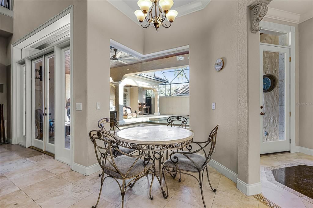 Chandelier, Dining room, Interior, Sun Room