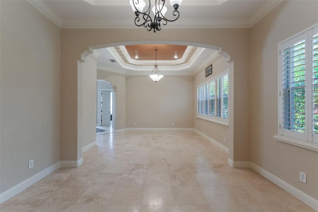 Chandelier, Empty room, Interior, Pendant Lights