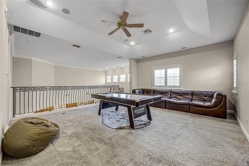 Game Room, Interior, Recessed Lighting