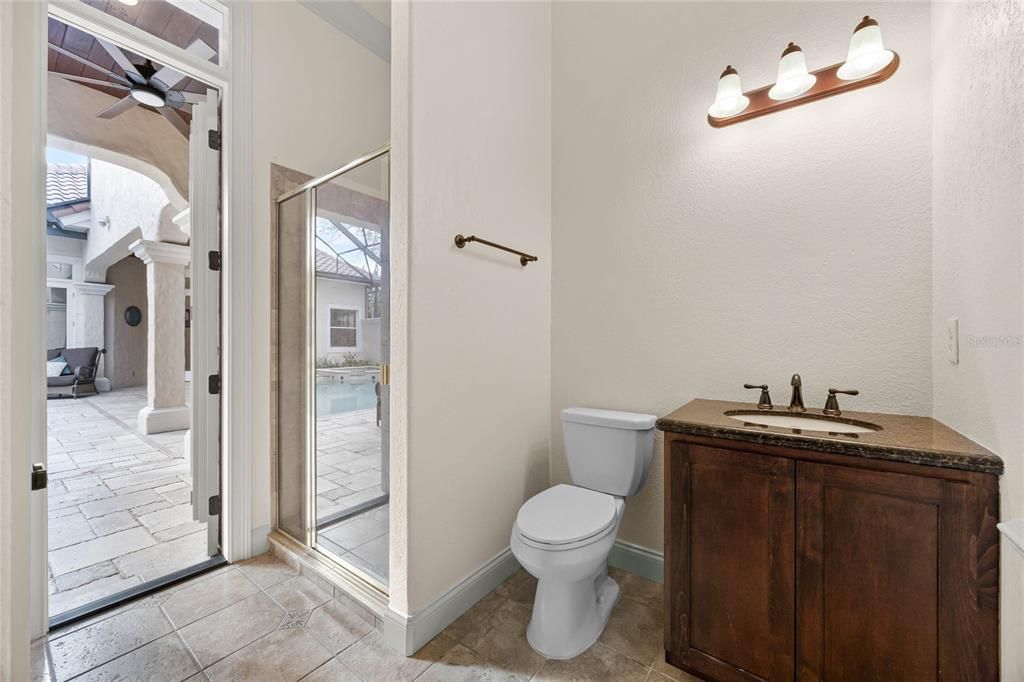 Bathroom, Glass Shower, Interior
