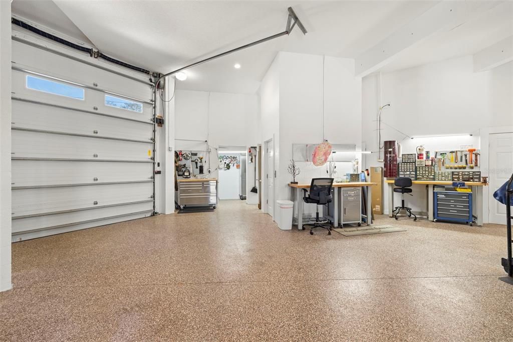 Garage, Interior, Recessed Lighting