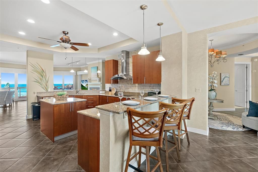 Interior, Kitchen, Pendant Lights, Recessed Lighting, Water