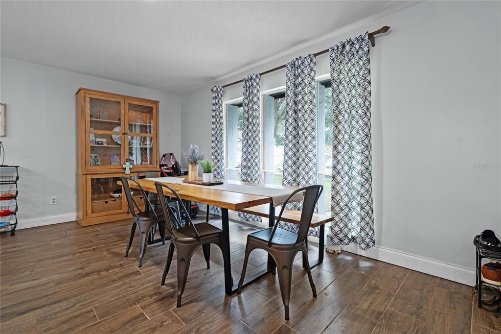 Dining room, Interior, Wood Texture Flooring