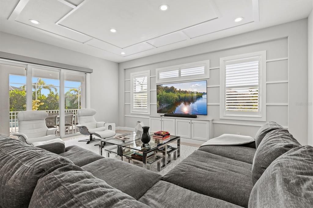 Interior, Living room, Recessed Lighting