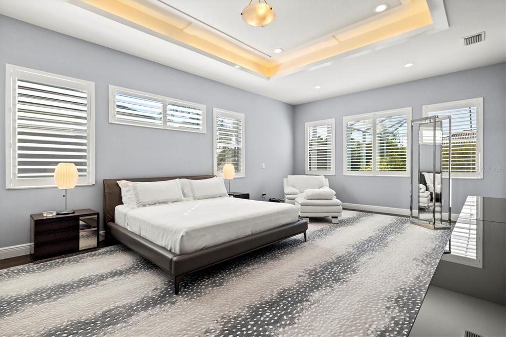 Bedroom, Interior, Pendant Lights, Recessed Lighting