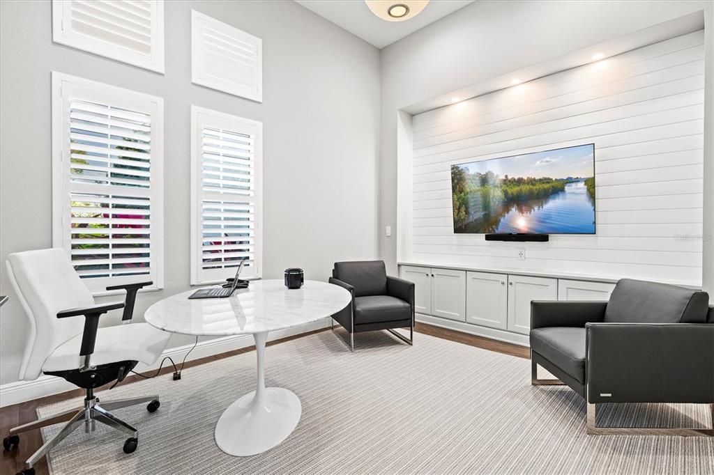 Home Office, Interior, Recessed Lighting