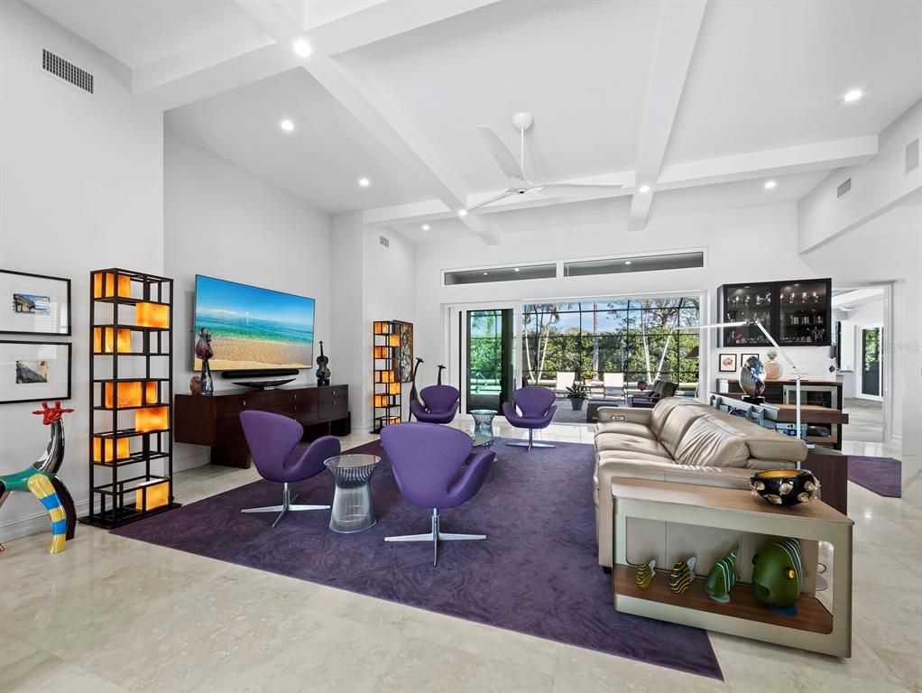 Interior, Living room, Recessed Lighting