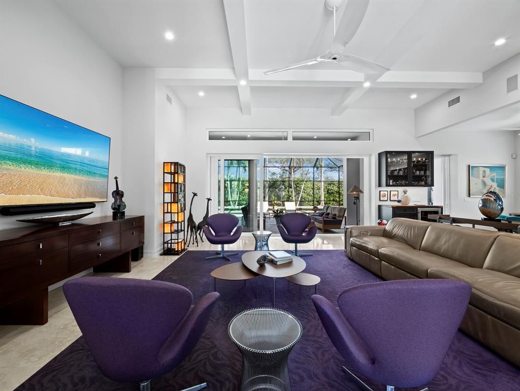 Interior, Living room, Recessed Lighting