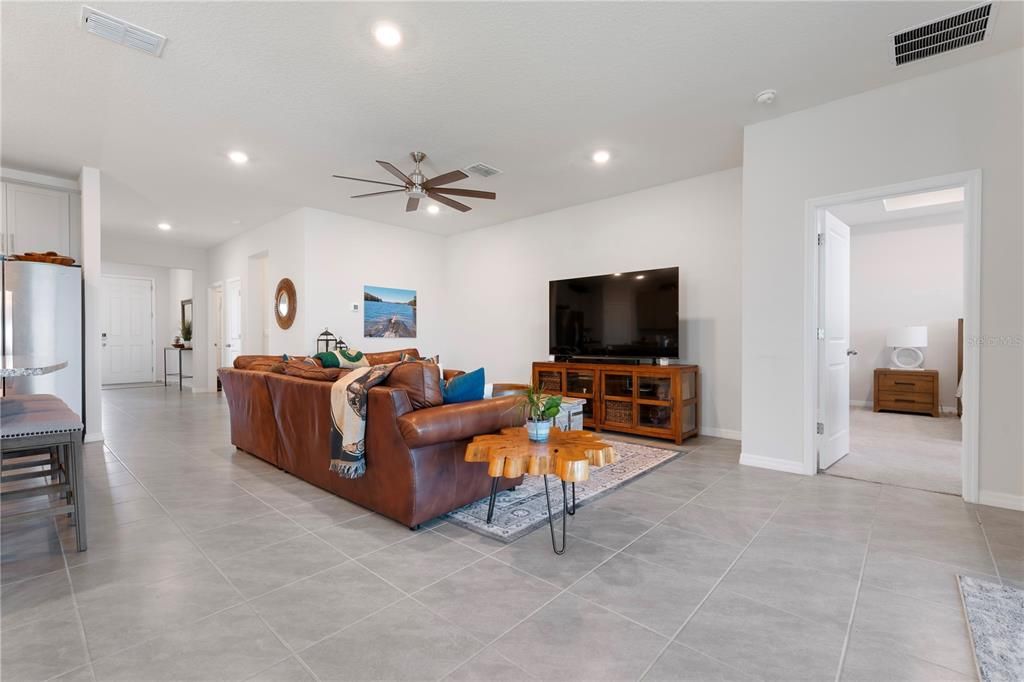 Interior, Living room, Recessed Lighting