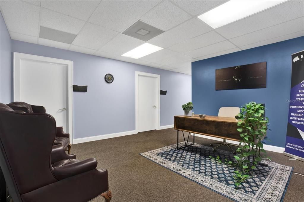 Home Office, Interior, Recessed Lighting