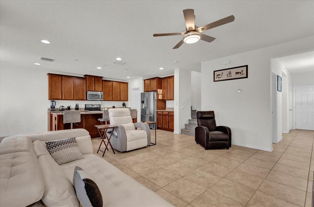 Interior, Kitchen, Living room, Recessed Lighting, Stainless Steel Appliances