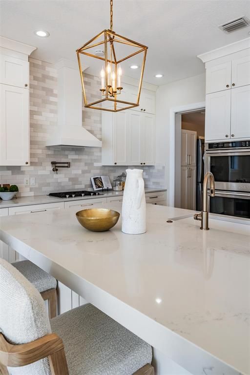 Interior, Kitchen, Pendant Lights, Recessed Lighting, Stainless Steel Appliances