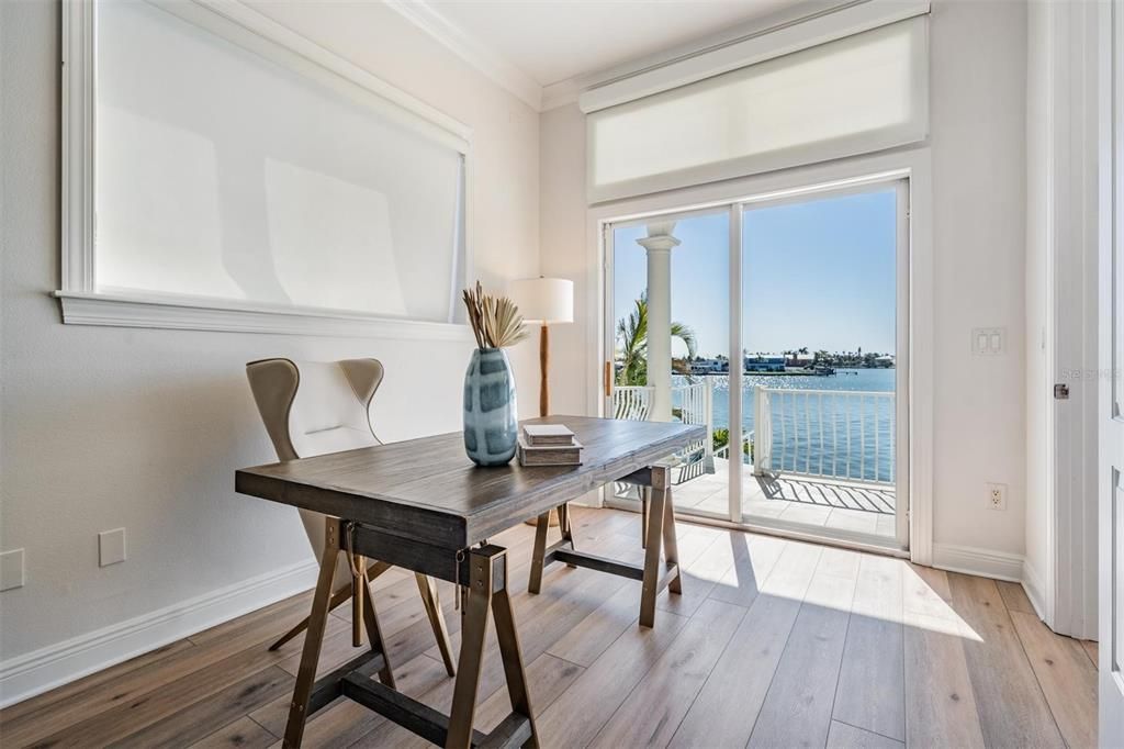 Home Office, Interior, Water, Wood Texture Flooring
