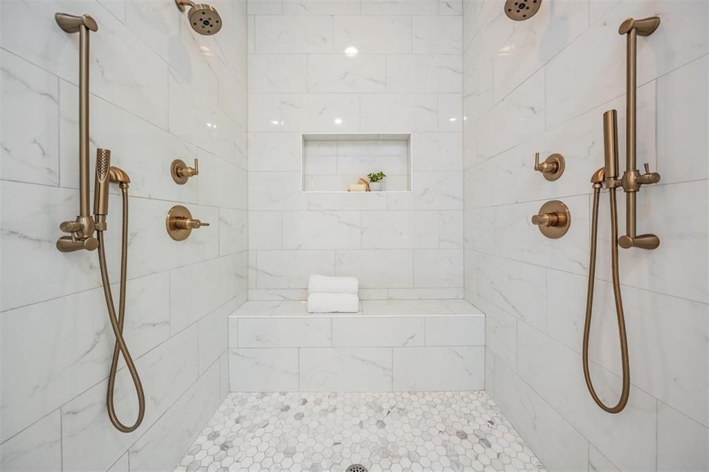 Bathroom, Interior, Marble Walls