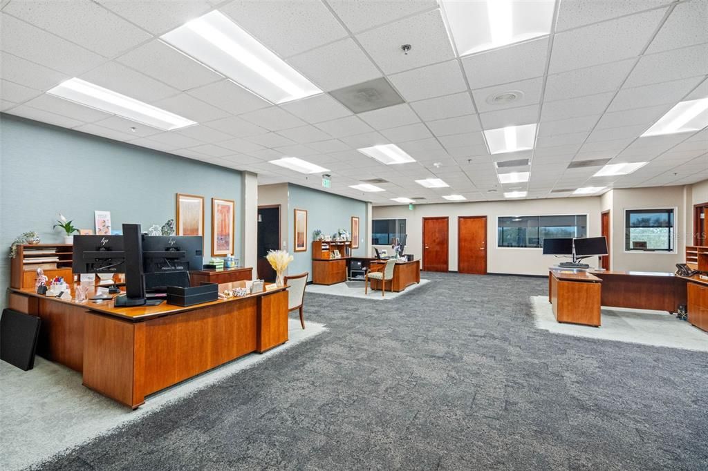 Home Office, Interior, Recessed Lighting