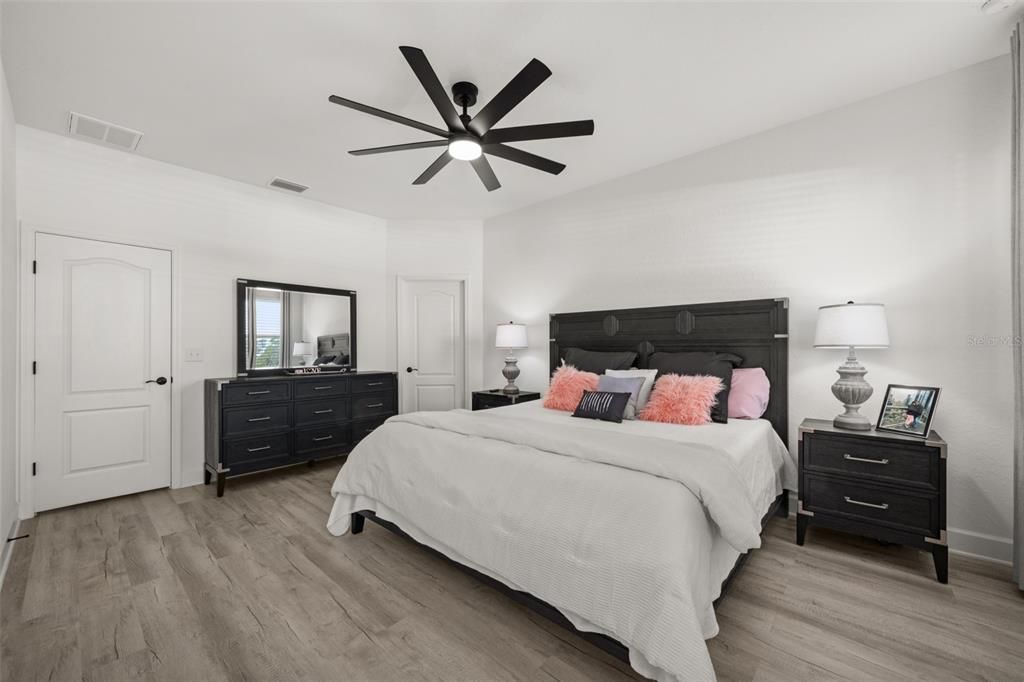 Bedroom, Interior, Wood Texture Flooring