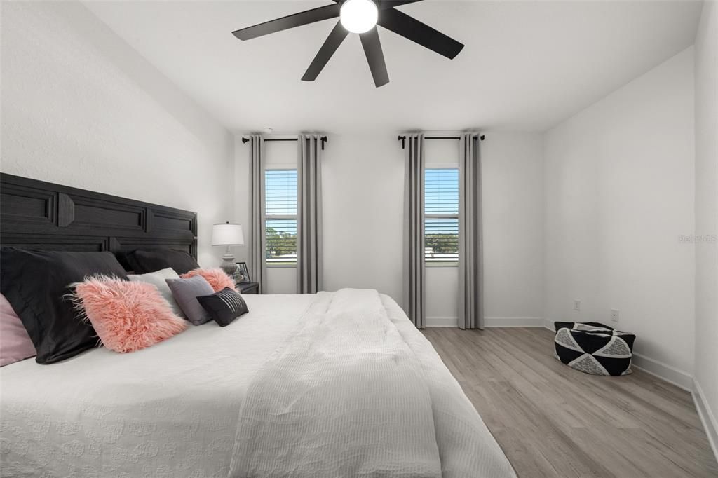 Bedroom, Interior, Wood Texture Flooring