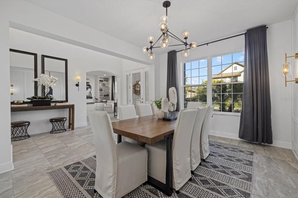 Dining room, Interior, Pendant Lights