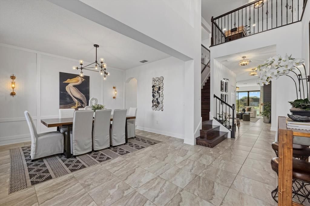 Dining room, Interior, Pendant Lights
