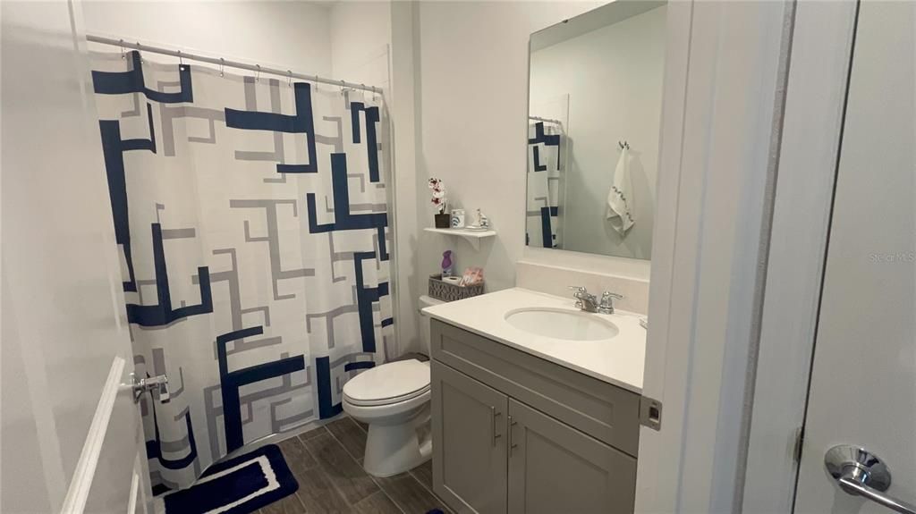 Bathroom, Interior, Wood Texture Flooring