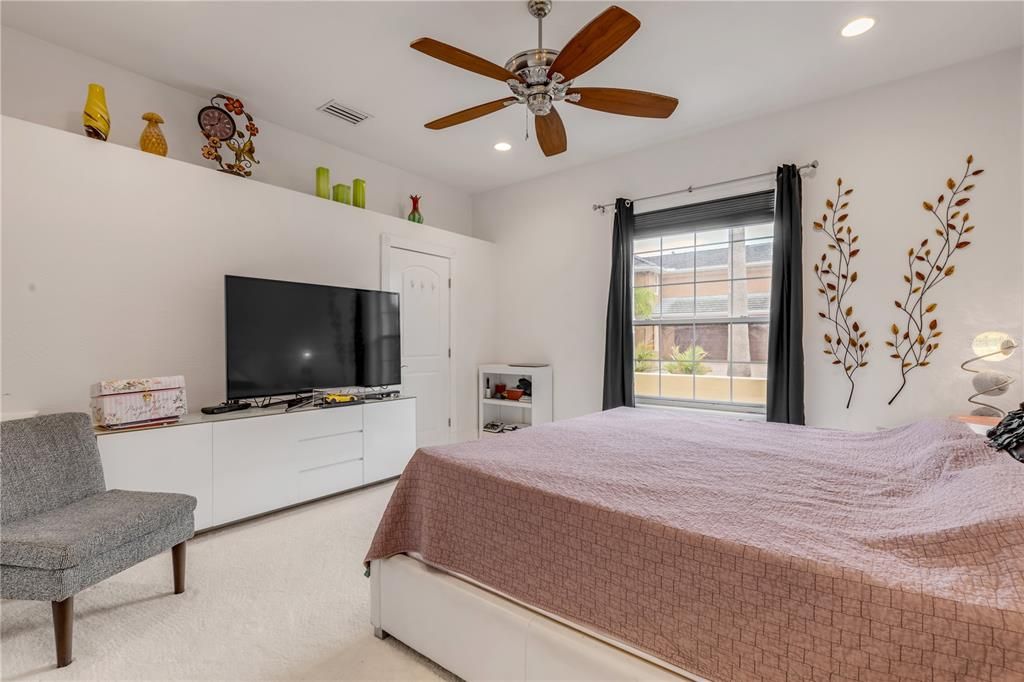 Bedroom, Interior, Recessed Lighting