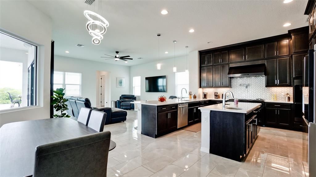 Interior, Kitchen, Pendant Lights, Recessed Lighting