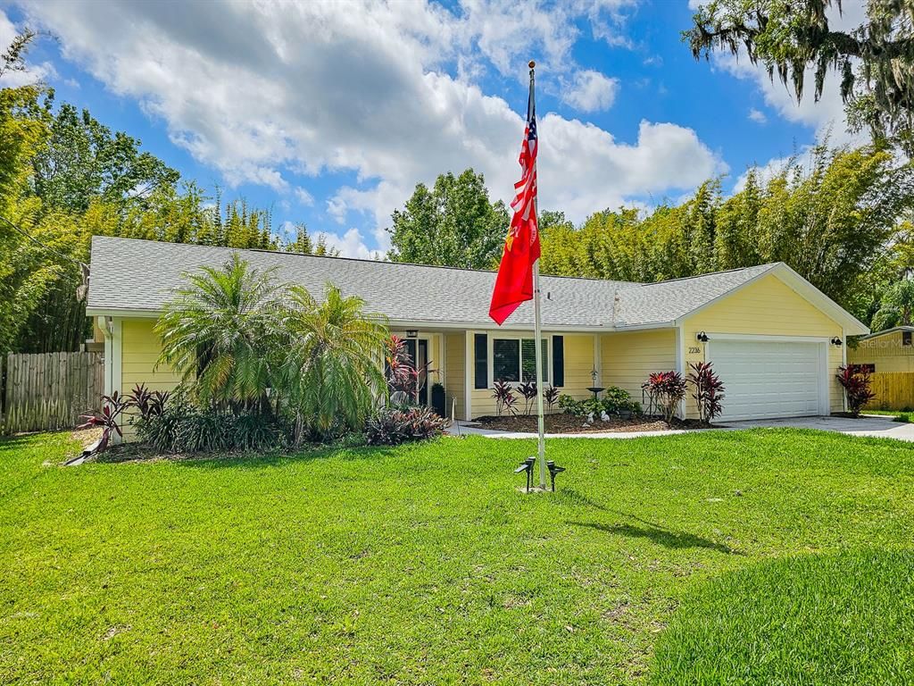 Attached, Backyard, Exterior, Facade, Ranch