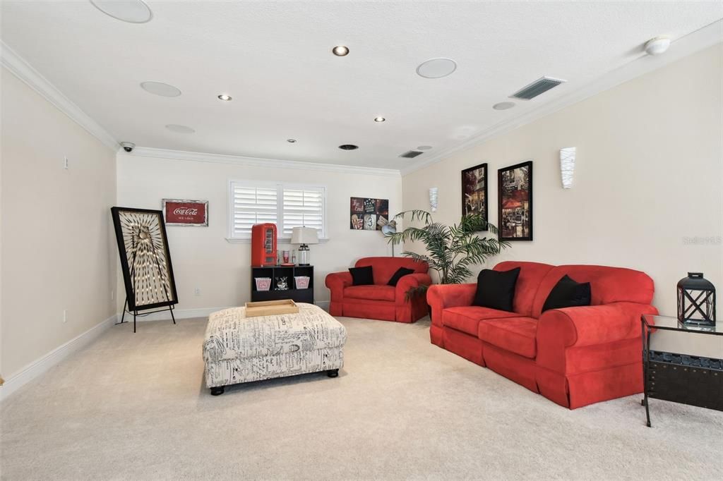Interior, Living room, Recessed Lighting