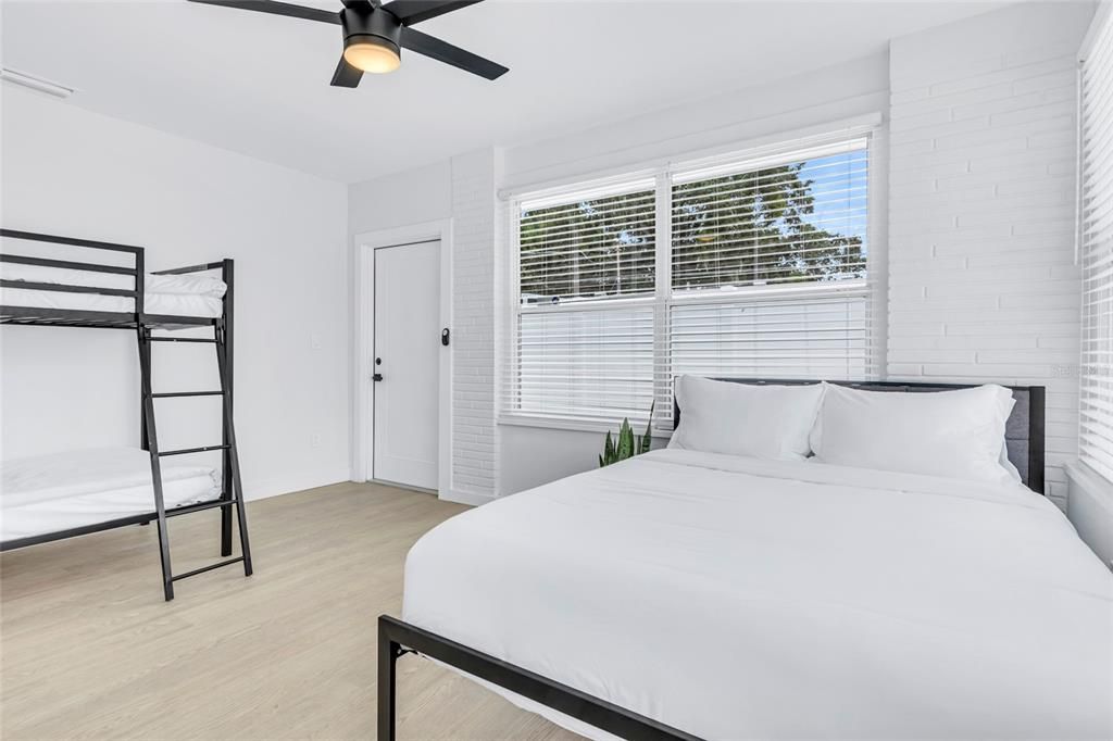Bedroom, Interior, Wood Texture Flooring