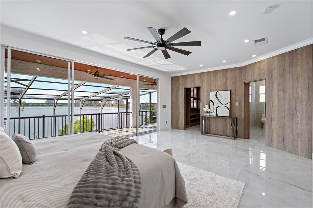 Bedroom, Interior, Recessed Lighting