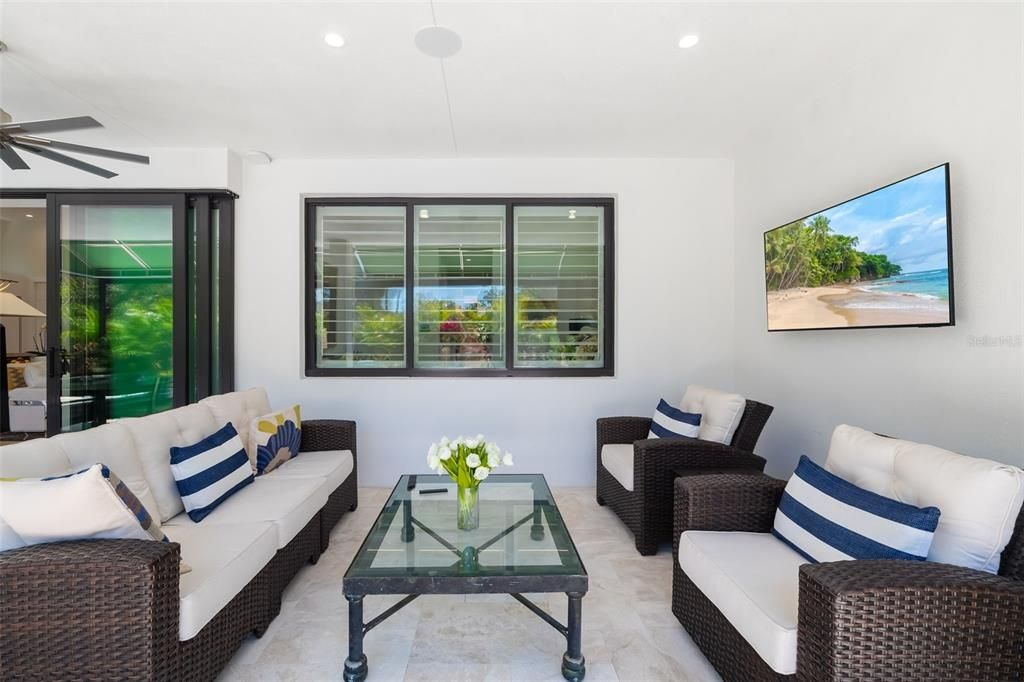 Interior, Living room, Recessed Lighting