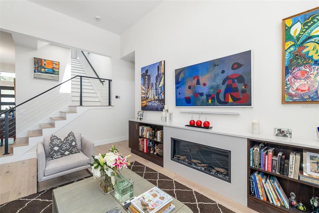 Fireplace, Interior, Living room