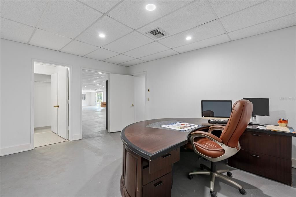 Home Office, Interior, Recessed Lighting