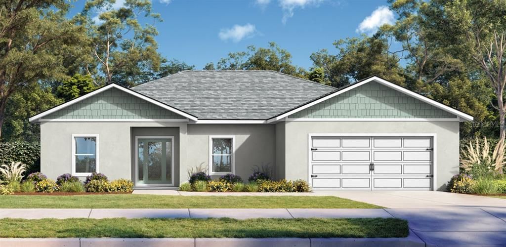Attached, Exterior, Facade, Ranch