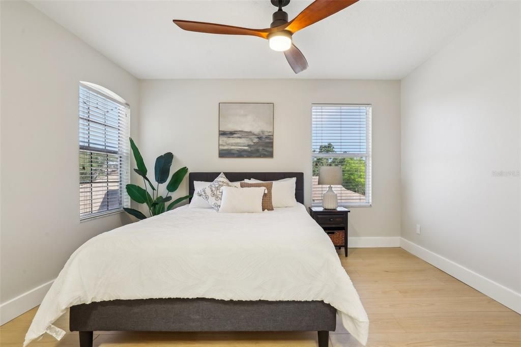 Bedroom, Interior, Wood Texture Flooring