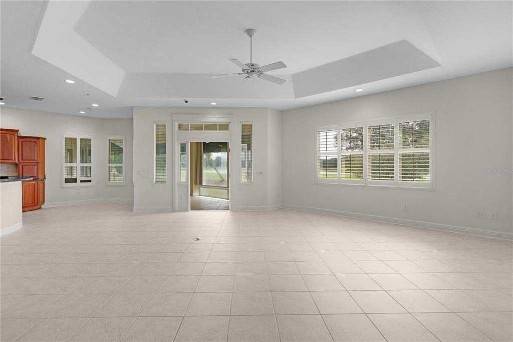 Empty room, Interior, Kitchen, Recessed Lighting