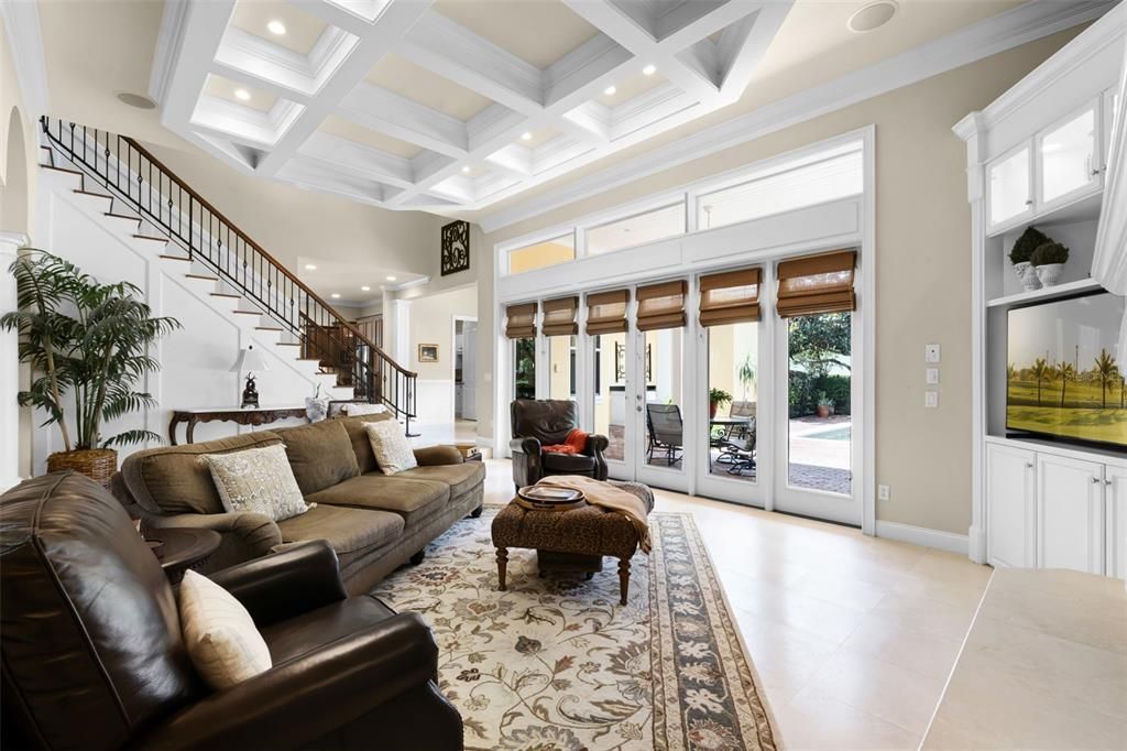 Interior, Living room, Recessed Lighting