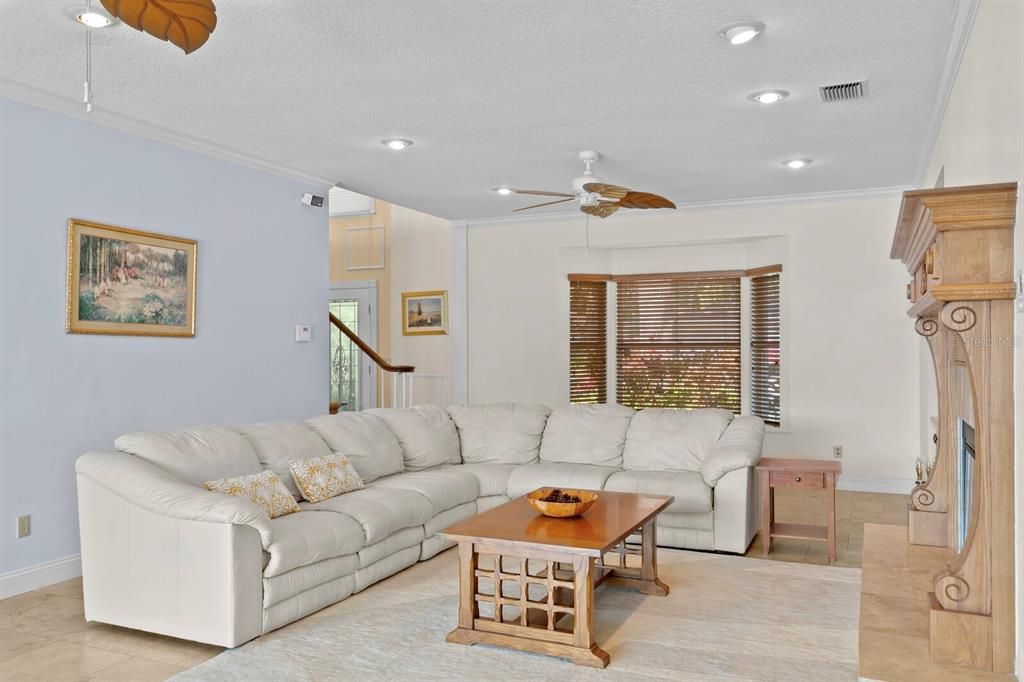 Interior, Living room, Recessed Lighting