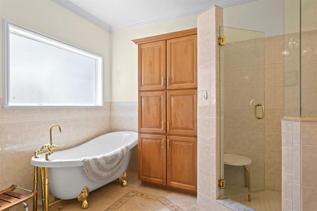 Bathroom, Free Standing Baths, Glass Shower, Interior
