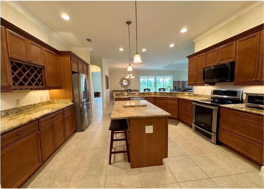 Interior, Kitchen, Pendant Lights, Recessed Lighting, Stainless Steel Appliances